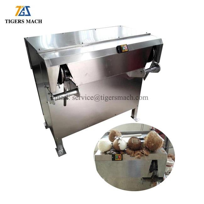 Coconut sheller and skin removers machine